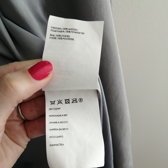 Club Monaco Hanne Wrap Trench Coat Light Gray Lyocell with Waist Belt XS - Picture 13 of 16